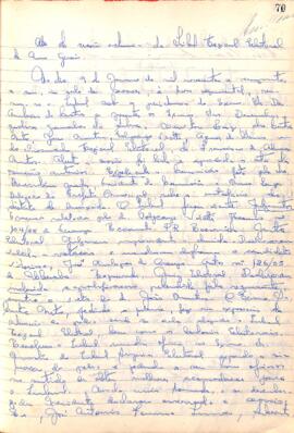 Ata da Sessão da Ata do Tribunal Regional Eleitoral de Minas Gerais, realizada em 09/01/1956