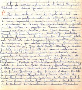 Ata da Sessão Ordinária do Tribunal Regional Eleitoral de Minas Gerais, realizada em 26/08/1957