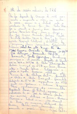 Ata da Sessão Ordinária do Tribunal Regional Eleitoral de Minas Gerais, realizada em 17/03/1959