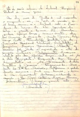 Ata da 1ª Sessão Ordinária do Tribunal Regional Eleitoral de Minas Gerais, realizada em 09/07/1956