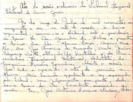 Ata da Sessão Ordinária do Tribunal Regional Eleitoral de Minas Gerais, realizada em 11/06/1956