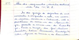 Ata da 2° Sessão Ordinária do Tribunal Regional Eleitoral de Minas Gerais, realizada em 15/12/1958