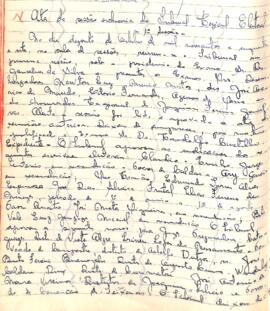 Ata da 1ª Sessão Ordinária do Tribunal Regional Eleitoral de Minas Gerais, realizada em 18/10/1957
