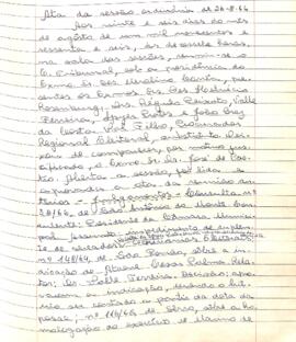 Ata da Sessão Ordinária do Tribunal Regional Eleitoral de Minas Gerais, realizada em 26/08/1966