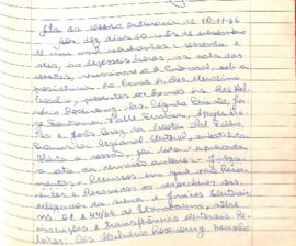 Ata da Sessão Ordinária do Tribunal Regional Eleitoral de Minas Gerais, realizada em 10/11/1966