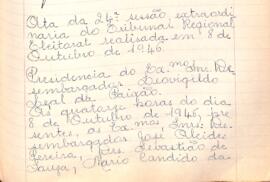 Ata da 24ª Sessão Extraordinária do Tribunal Regional Eleitoral de Minas Gerais