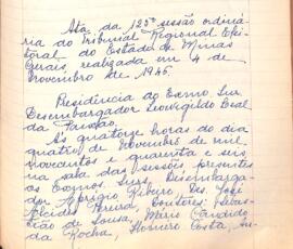 Ata da 125ª Sessão Ordinária do Tribunal Regional Eleitoral de Minas Gerais