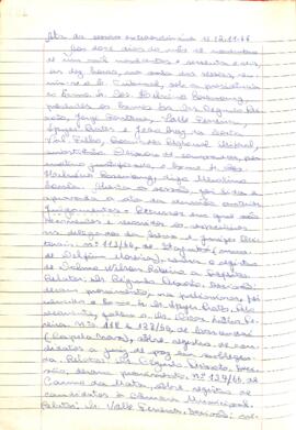 Ata da Sessão Extraordinária do Tribunal Regional Eleitoral de Minas Gerais, realizada em 12/11/1966