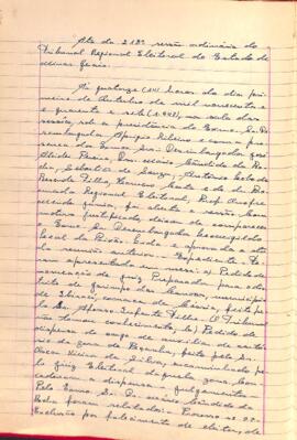 Ata da 218ª Sessão Ordinária do Tribunal Regional Eleitoral de Minas Gerais