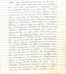 Ata da Sessão Ordinária do Tribunal Regional Eleitoral de Minas Gerais, realizada em 08/08/1966