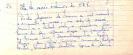 Ata da Sessão Ordinária do Tribunal Regional Eleitoral de Minas Gerais, realizada em 16/02/1959