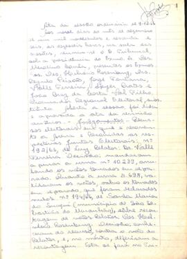 Ata da Sessão Ordinária do Tribunal Regional Eleitoral de Minas Gerais, realizada em 09/12/1966