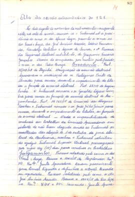 Ata da Sessão Extraordinária do Tribunal Regional Eleitoral de Minas Gerais, realizada em 18/11/1958