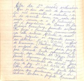 Ata da 2ª Sessão Ordinária do Tribunal Regional Eleitoral de Minas Gerais, realizada em 10/01/1967