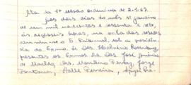 Ata da 1ª Sessão Ordinária do Tribunal Regional Eleitoral de Minas Gerais, realizada em 02/01/1967