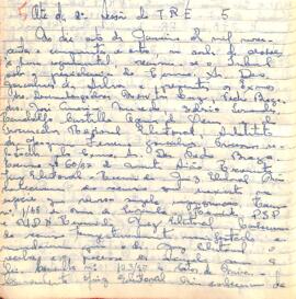 Ata da 2° Sessão Ordinária do Tribunal Regional Eleitoral de Minas Gerais, realizada em 08/01/195...