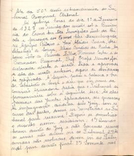 Ata da 50ª Sessão Extraordinária do Tribunal Regional Eleitoral de Minas Gerais