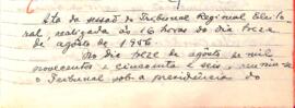 Ata da Sessão Ordinária do Tribunal Regional Eleitoral de Minas Gerais, realizada em 13/08/1956