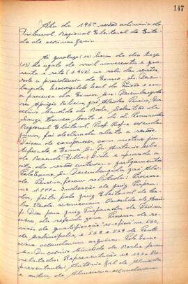 Ata da 196ª Sessão Ordinária do Tribunal Regional Eleitoral de Minas Gerais