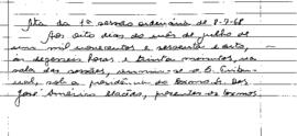 Ata da 1ª Sessão Ordinária do Tribunal Regional Eleitoral de Minas Gerais, realizada em 08/07/1968