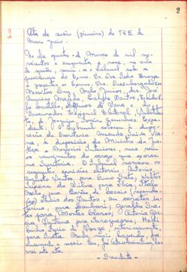 Ata da Sessão Ordinária do Tribunal Regional Eleitoral de Minas Gerais, realizada em 04/03/1959