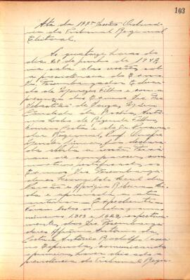 Ata da 177ª Sessão Ordinária do Tribunal Regional Eleitoral de Minas Gerais