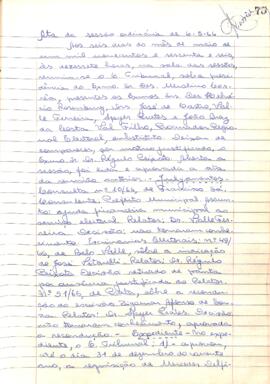 Ata da Sessão Ordinária do Tribunal Regional Eleitoral de Minas Gerais, realizada em 06/05/1966