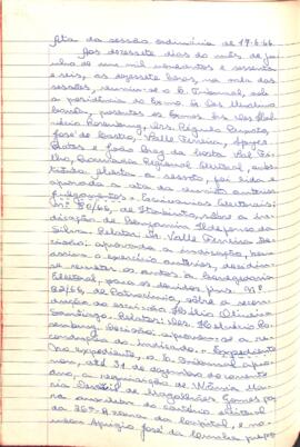 Ata da Sessão Ordinária do Tribunal Regional Eleitoral de Minas Gerais, realizada em 17/06/1966
