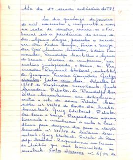 Ata da 2° Sessão Ordinária do Tribunal Regional Eleitoral de Minas Gerais, realizada em 14/01/1959