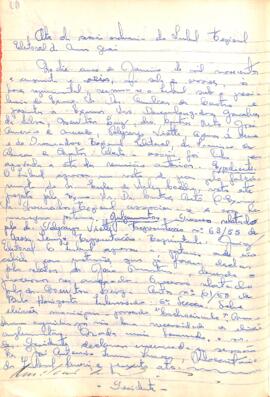 Ata da Sessão da Ata do Tribunal Regional Eleitoral de Minas Gerais, realizada em 05/01/1956