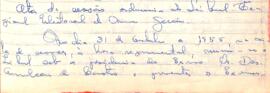Ata da Sessão Ordinária do Tribunal Regional Eleitoral de Minas Gerais, realizada em 31/10/1955