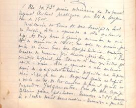 Ata da 73ª  Sessão Ordinária do Tribunal Regional Eleitoral de Minas Gerais