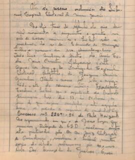 Ata da Sessão Ordinária do Tribunal Regional Eleitoral de Minas Gerais, de 13/09/1954
