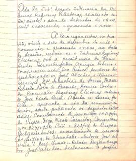 Ata da 506ª Sessão Ordinária do Tribunal Regional Eleitoral de Minas Gerais