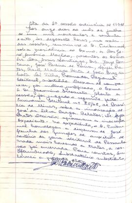 Ata da 2ª Sessão Ordinária do Tribunal Regional Eleitoral de Minas Gerais, realizada em 11/07/1968