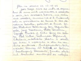 Ata da Sessão Ordinária do Tribunal Regional Eleitoral de Minas Gerais, realizada em 13/12/1966