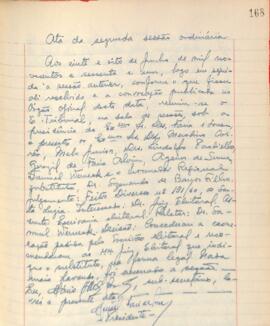 Ata da 2ª Sessão ordinária do Tribunal Regional Eleitoral de Minas Gerais, realizada em 28/06/1961