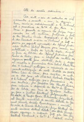 Ata da Sessão ordinária do Tribunal Regional Eleitoral de Minas Gerais, realizada em 26/09/1961