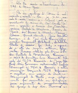 Ata da Sessão Extraordinária do Tribunal Regional Eleitoral de Minas Gerais, realizada em 14/05/1963