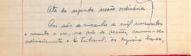 Ata da 2ª Sessão Ordinária do Tribunal Regional Eleitoral de Minas Gerais, realizada em 06/11/1961