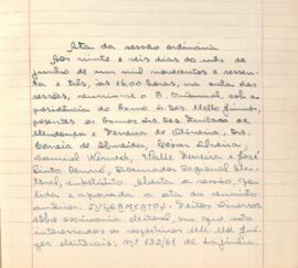Ata da Sessão Ordinária do Tribunal Regional Eleitoral de Minas Gerais, realizada em 26/06/1963
