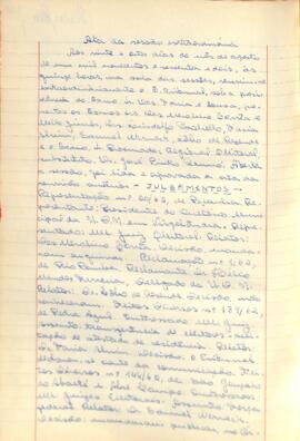 Ata da Sessão Extraordinária do Tribunal Regional Eleitoral de Minas Gerais, realizada em 28/08/1962