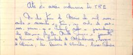 Ata da Sessão Ordinária do Tribunal Regional Eleitoral de Minas Gerais, realizada em 03/05/1963