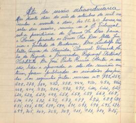 Ata da Sessão Extraordinária do Tribunal Regional Eleitoral de Minas Gerais, realizada em 18/09/1962
