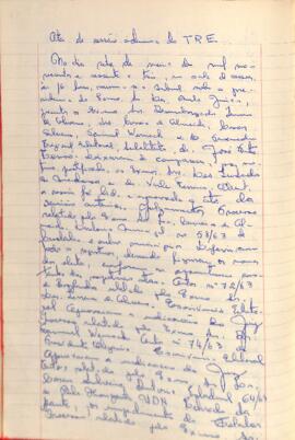 Ata da Sessão Ordinária do Tribunal Regional Eleitoral de Minas Gerais, realizada em 07/05/1963
