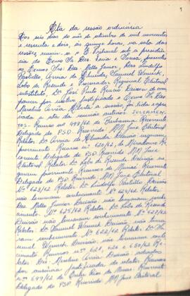 Ata da Sessão Ordinária do Tribunal Regional Eleitoral de Minas Gerais, realizada em 06/09/1962