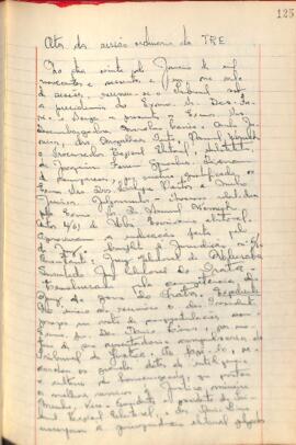 Ata da Sessão ordinária do Tribunal Regional Eleitoral de Minas Gerais, realizada em 20/01/1961