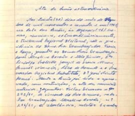 Ata da Sessão Extraordinária do Tribunal Regional Eleitoral de Minas Gerais, realizada em 30/11/1961