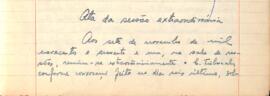 Ata da Sessão Extraordinária do Tribunal Regional Eleitoral de Minas Gerais, realizada em 07/11/1961