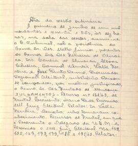 Ata da Sessão Ordinária do Tribunal Regional Eleitoral de Minas Gerais, realizada em 01/06/1963
